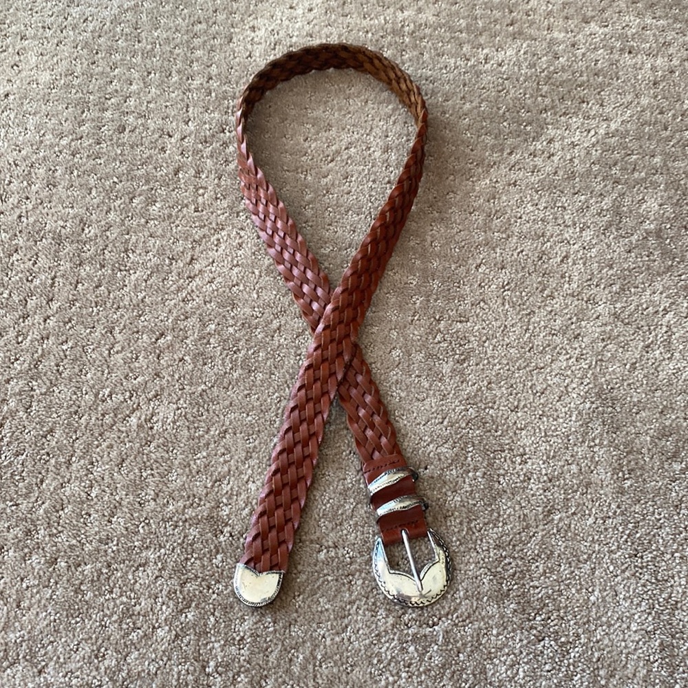 Ladies Leather Braided Belt size 36”